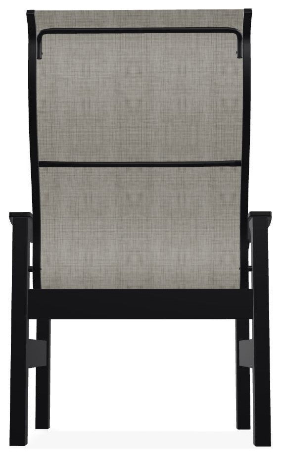 Leeward Sling Outdoor Armchair, Smoke/Black