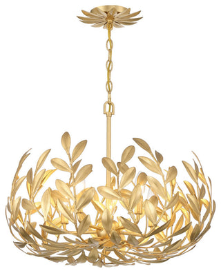 Broche 5-Light Chandelier, Antique Gold