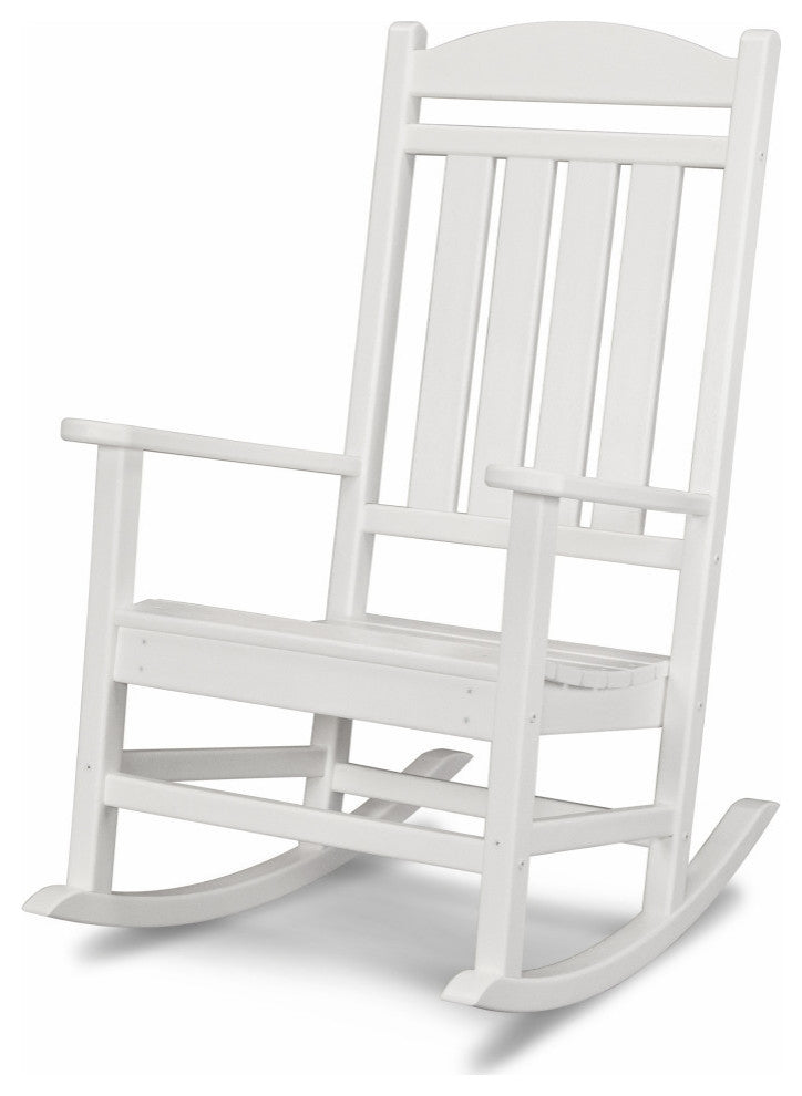 Polywood Presidential Rocking Chair, White