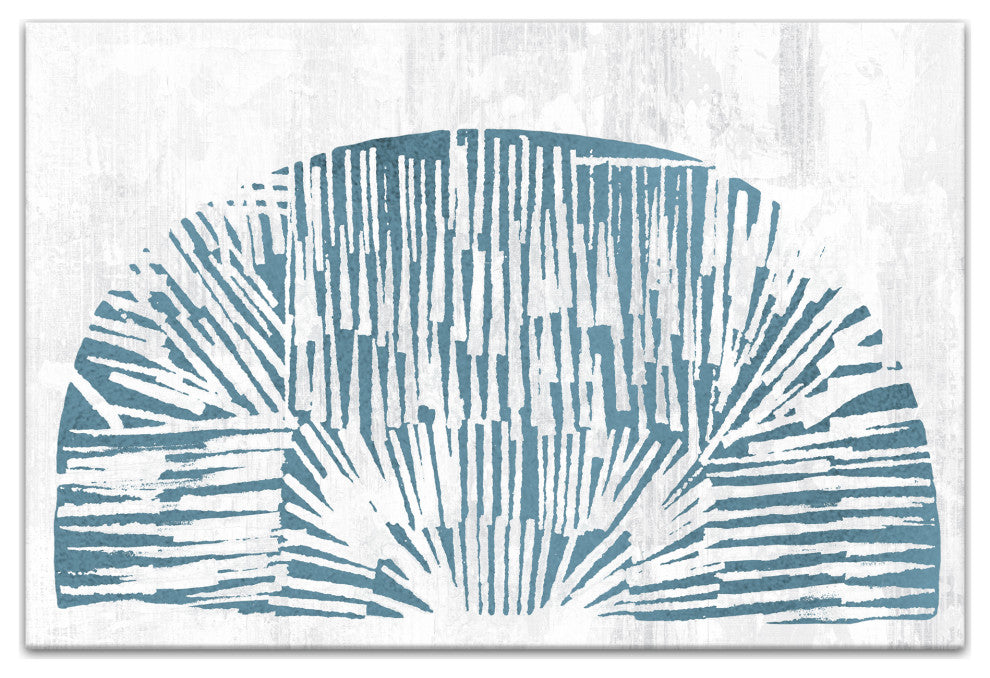 Abstract Shell Shape 12x18 Canvas Wall Art