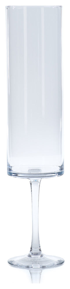 Belicia 23.75" Tall Glass Pedestal Hurricane