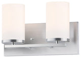 Maxim 10282SW Lateral 2 Light 12"W Bathroom Vanity Light - Satin Nickel