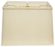 16" Ivory Throwback Rectangle Pongee Silk Lampshade