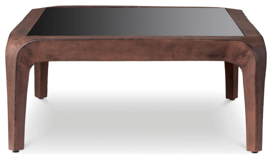 Oxidized Aluminum Coffee Table, Eichholtz Quentin