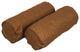 20"X8" Double-Corded Polyester Bolster Pillows With Inserts, Set of 2, Mocha