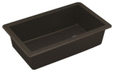 Karran Undermount Quartz 32" Single Bowl Kitchen Sink Kit, Brown