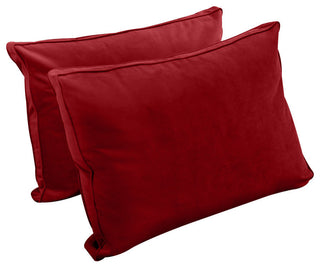 STYLE V1 Full Velvet Pipe Trim Indoor Daybed Bolster Pillow |COVER ONLY| AD369