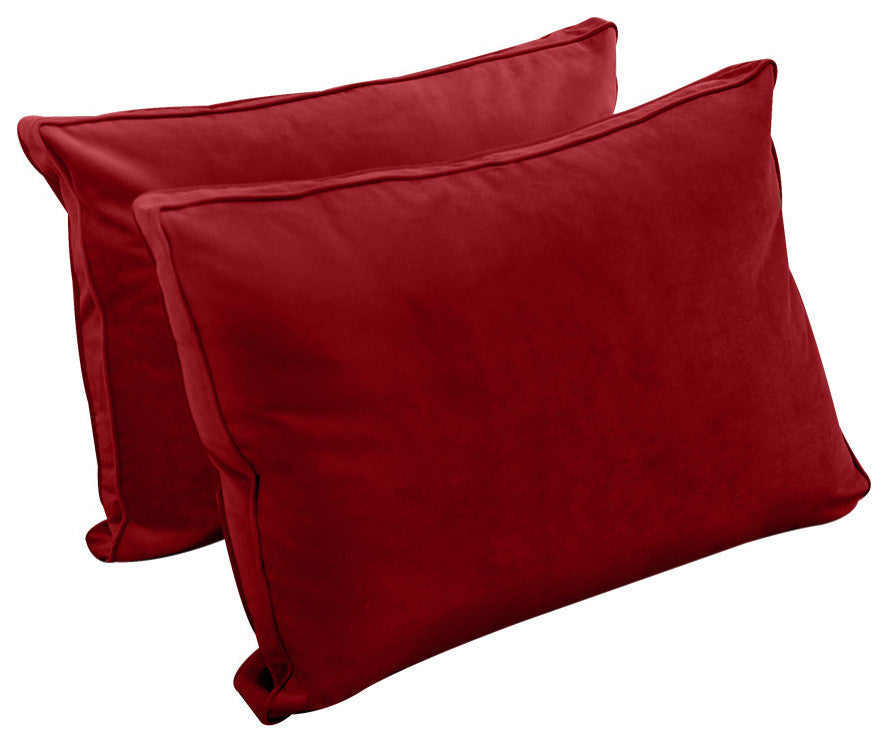 STYLE V1 Full Velvet Pipe Trim Indoor Daybed Bolster Pillow |COVER ONLY| AD369