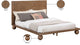 Kent Solid Ash Wood Bed, Walnut, King