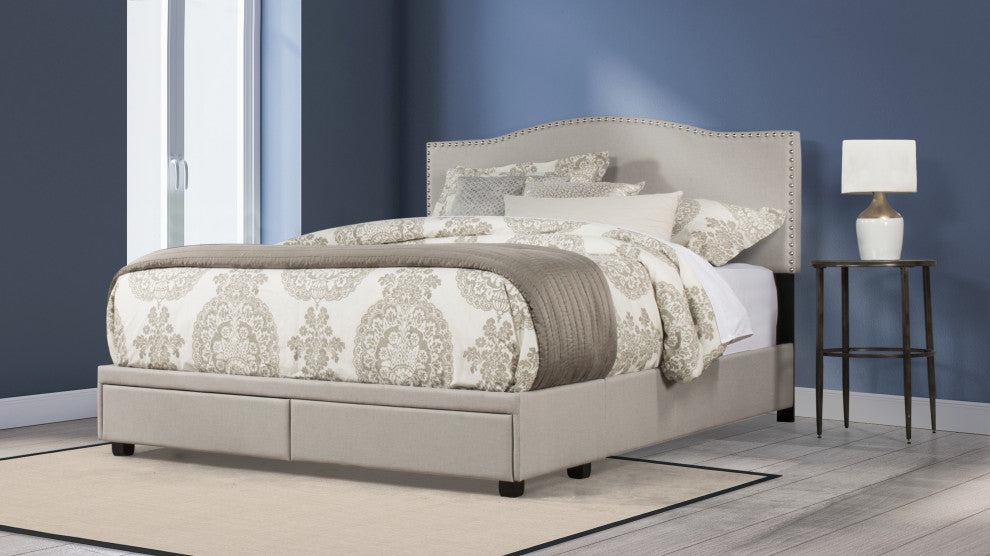Hillsdale Kiley Queen Upholstered Storage Bed