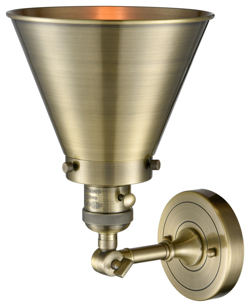 Appalachian 1-Light Sconce, Antique Brass, Antique Brass