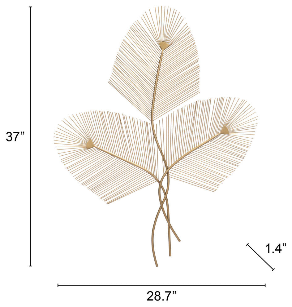 Zephyr Wall Decor Gold