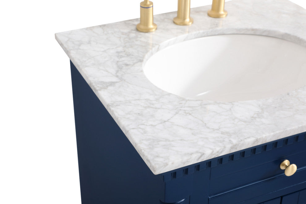 Home Living 24" Single Bathroom Vanity, Blue