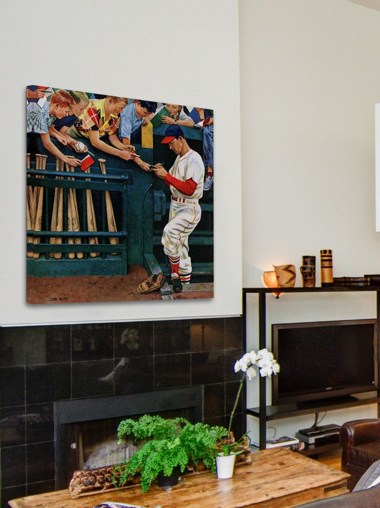 "Stan the Man" Painting Print on Canvas by John Falter