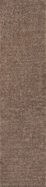 Haze Solid Low-Pile Brown 2 ft. x 14 ft. Runner Rug