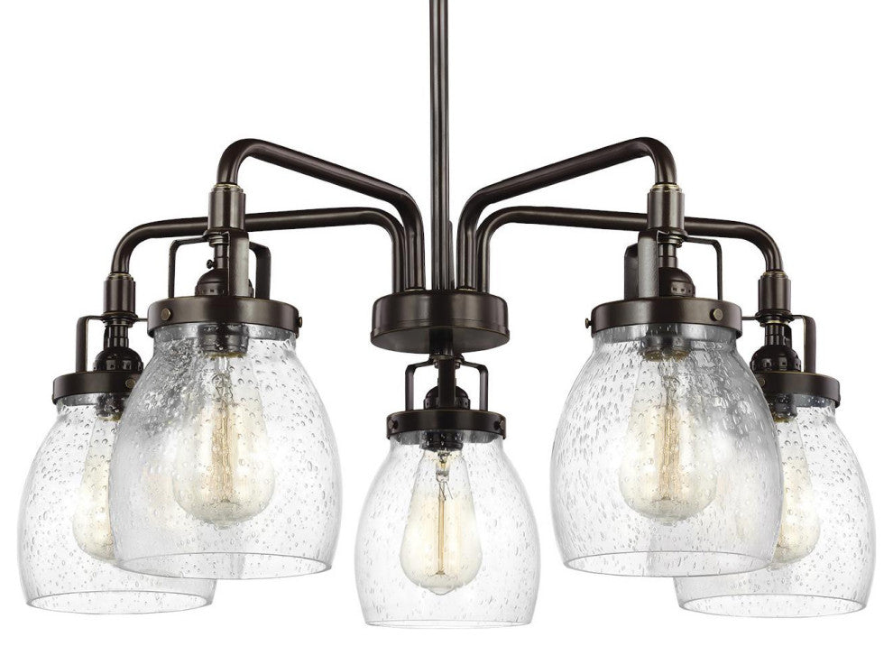 Generation Lighting 3114505 Belton 5 Light 24"W Chandelier - - Bronze