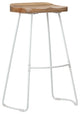 Asher 30" Saddle Seat Bar Stool, Natural