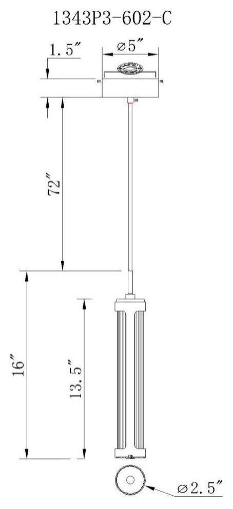 Neva 3 in LED Integrated Satin Gold Pendant