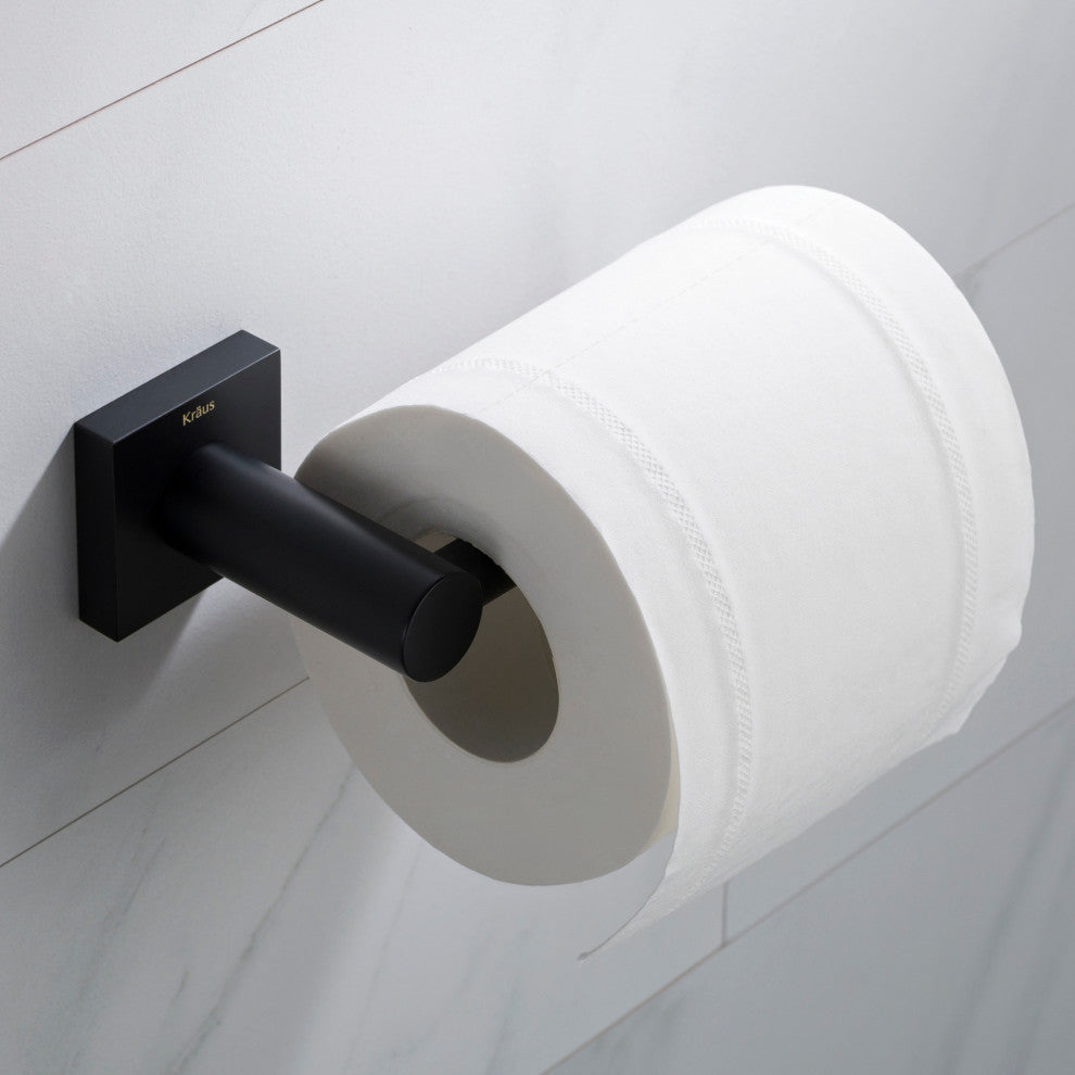 Ventus Bathroom Toilet Paper Holder, Matte Black