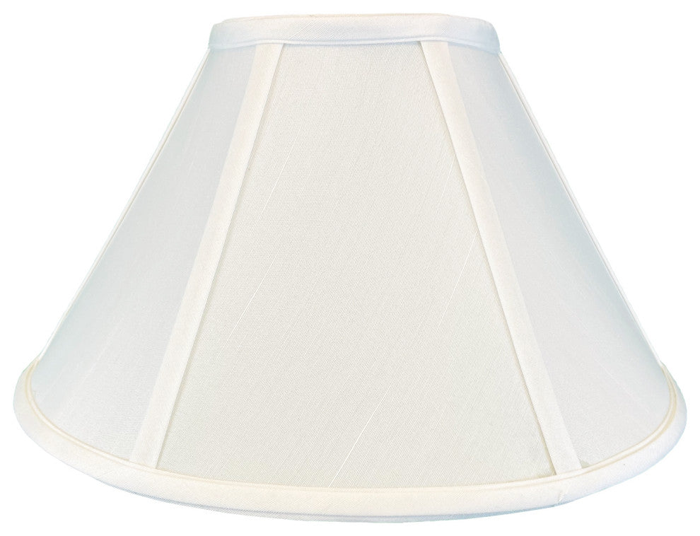 Royal Designs Coolie Empire Lamp Shade, White, 7x20x12.5, Set of 2