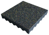 Eco-Safety Interlocking Tiles 3", Yellow/Red/White Speckled, 8-Pk