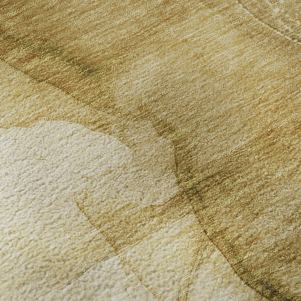 Premium Machine Washable Mayfield AMF507 Beige 3'' x 5'' Rug