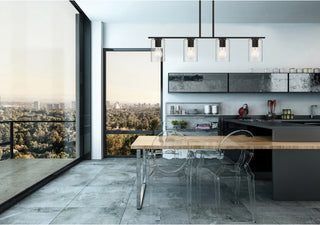 Oslo LED Linear Pendant, Matte Black