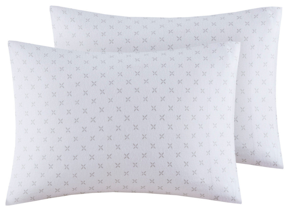 Beautyrest Oversized Flannel 4 Piece Sheet Set, Grey Petals