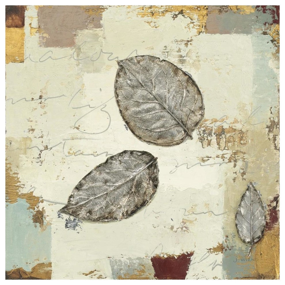 "Silver Leaves IV" Digital Paper Print by James Wiens, 38"x38"