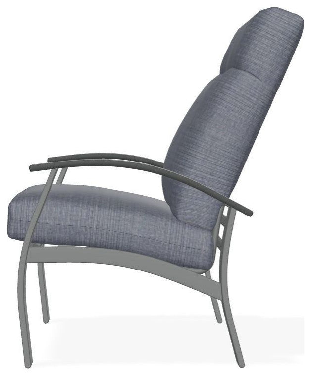 Belle Isle Cushion Outdoor Armchair, Proven Denim/Graphite