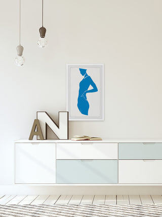 "I Feel Blue" Framed Painting Print, 8x12