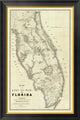 "Map of The Seat of War In Florida, 1838"  by Washington Hood, 23x34"