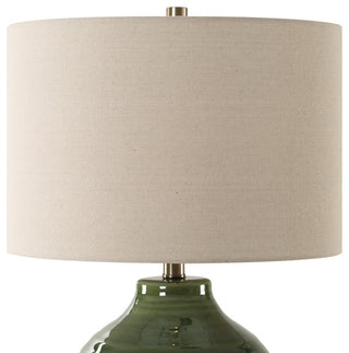 23" Coastal Green Table Lamp