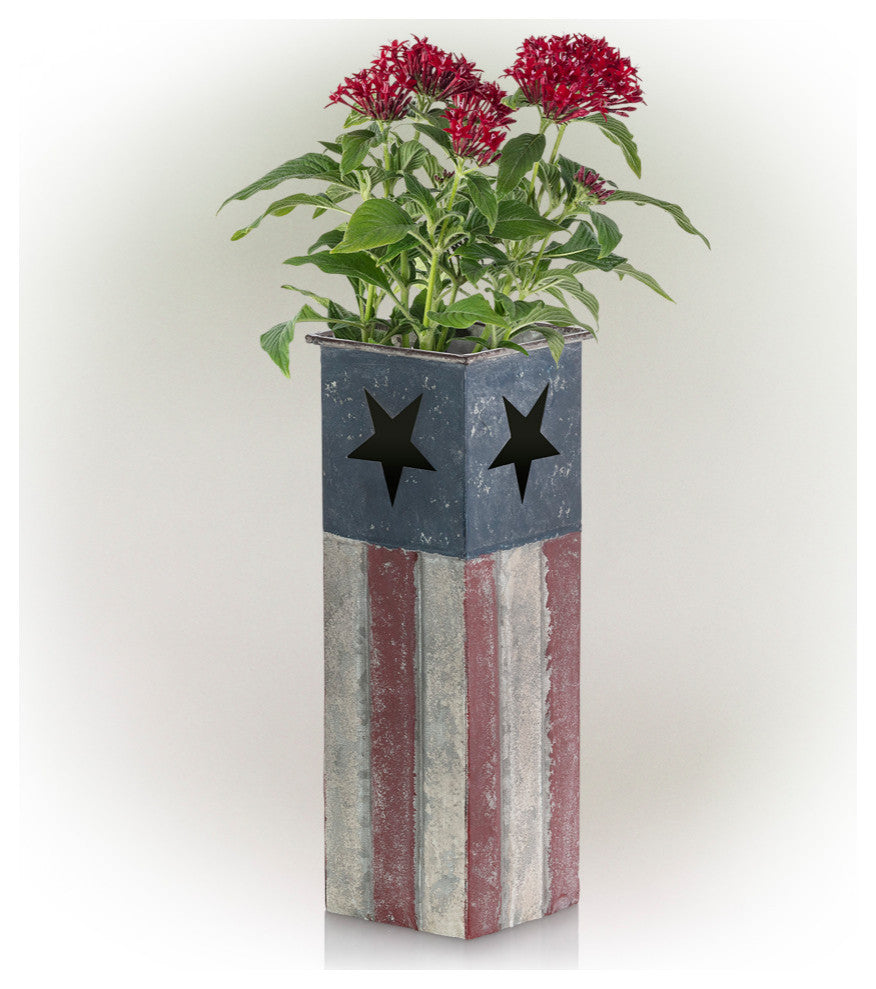 Small Patriotic Flower Planter