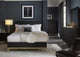 Modus Kentfield 4 Piece E King Bedroom Set With Nightstand, Black Drifted Oak