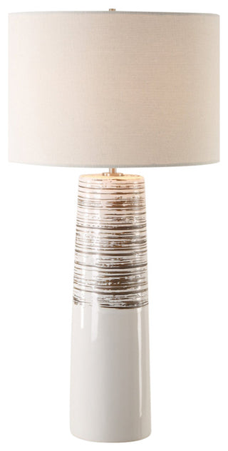 Uttermost Haven White Glaze Table Lamp