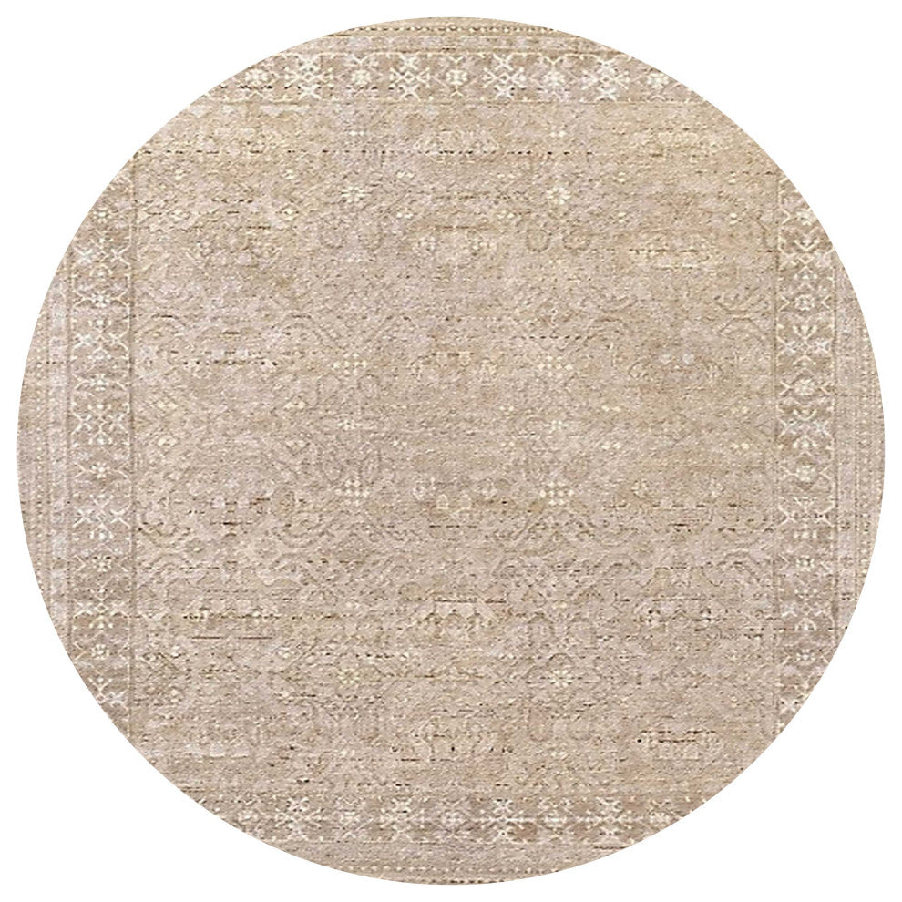 Ahgly Company Indoor Round Mid-Century Modern Area Rugs, 3' Round