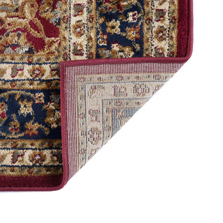 Kirsten Transitional Border Area Rug, Red, 10'6"x14'6"