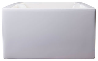36" Biscuit Arched Apron Thick Wall Fireclay Double Bowl Farm Sink