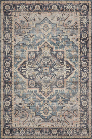 Loloi II Printed Hathaway Navy/Multi Area Rug, 3'6"x5'6"