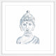 Marmont Hill, "Buddha Statue" by Thimble Sparrow Framed Painting Print, 32x32