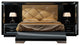 Md Sophie 43 Special Headboard Bedroom Set, Glossy Black, Queen