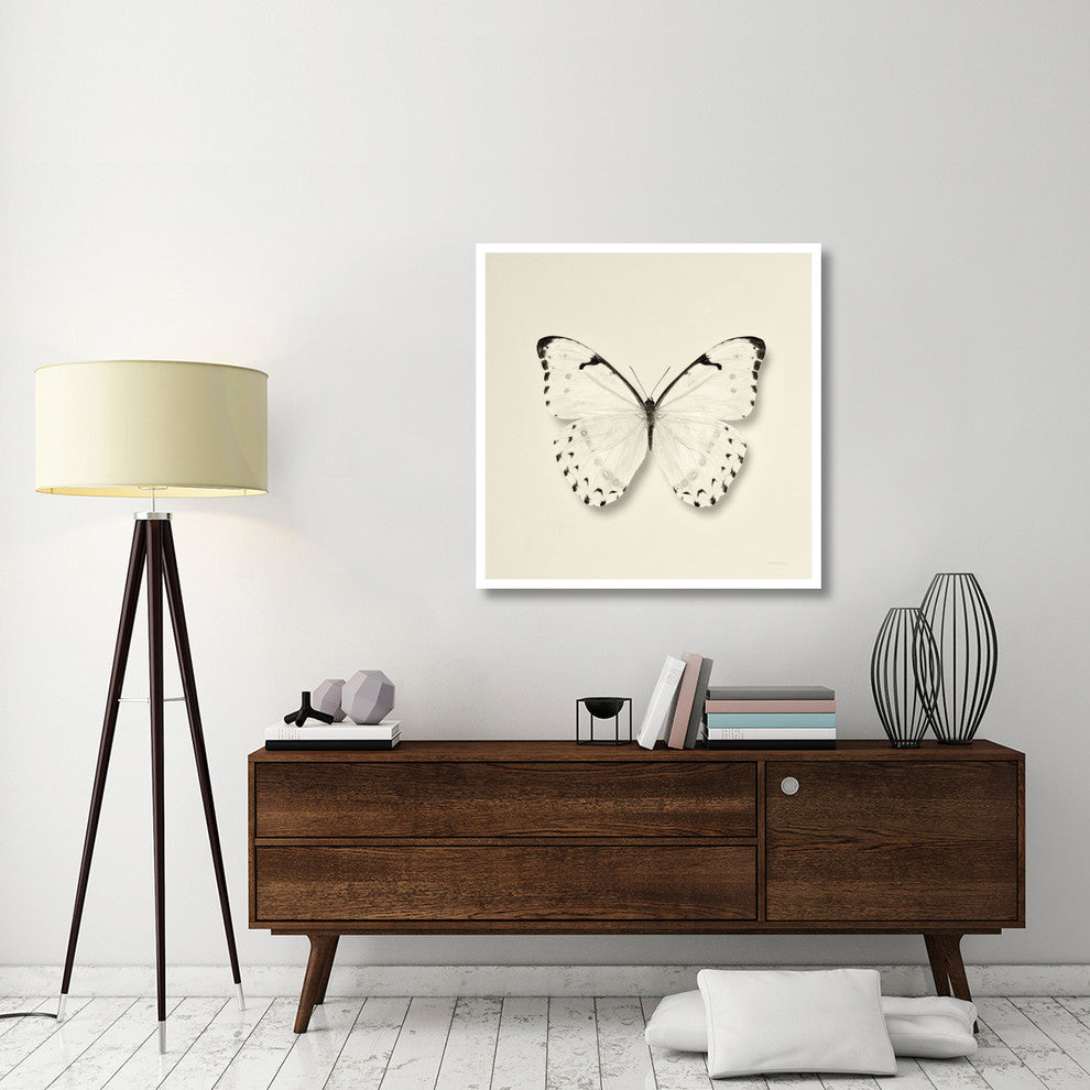 "Butterfly II - BW" Digital Paper Print by Debra Van Swearingen, 38"x38"