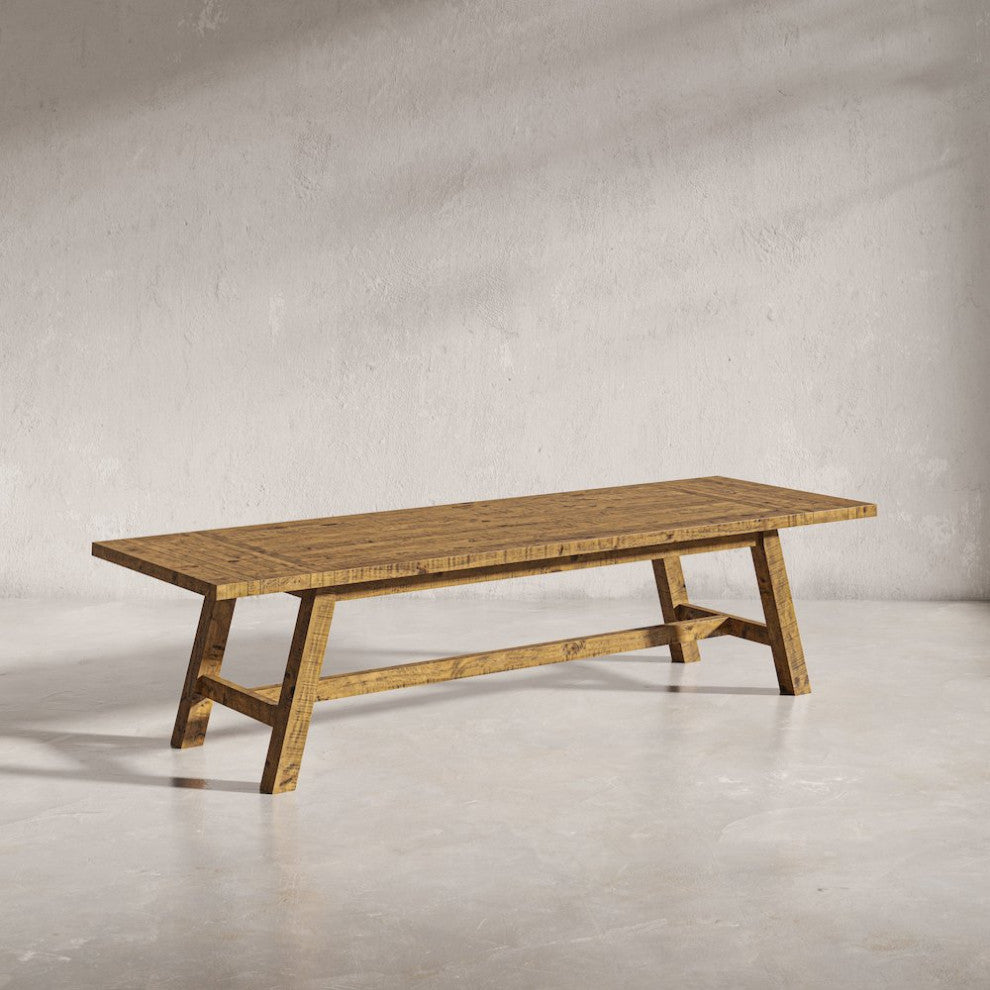 Solid Wood 127 Trestle Dining Table