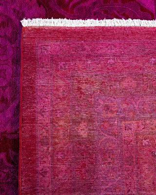Overdyed, One-of-a-Kind Hand-Knotted Area Rug Pink, 12'2"x17'2"
