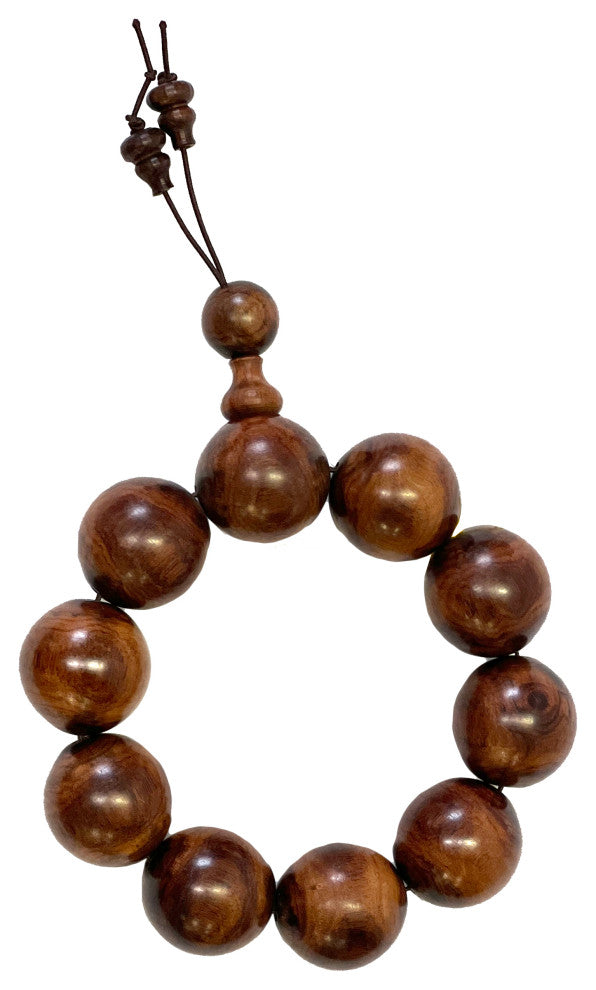 Chinese Huanghuali Rosewood Beads Hand Rosary Praying Bracelet Hws2410