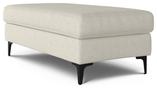 Ava Large Rectangular Ottoman in Tightly Woven Performance Fabric , Assembled