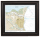 Nautical Chart, Corpus Christi Harbor, Poster Framed