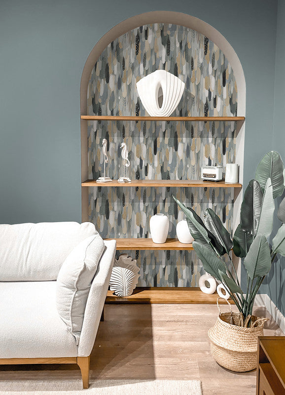 EttaVee Brushstroke Peel & Stick Wallpaper