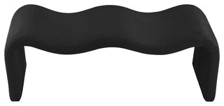 Willow Upholstered Bench, Black, Corduroy